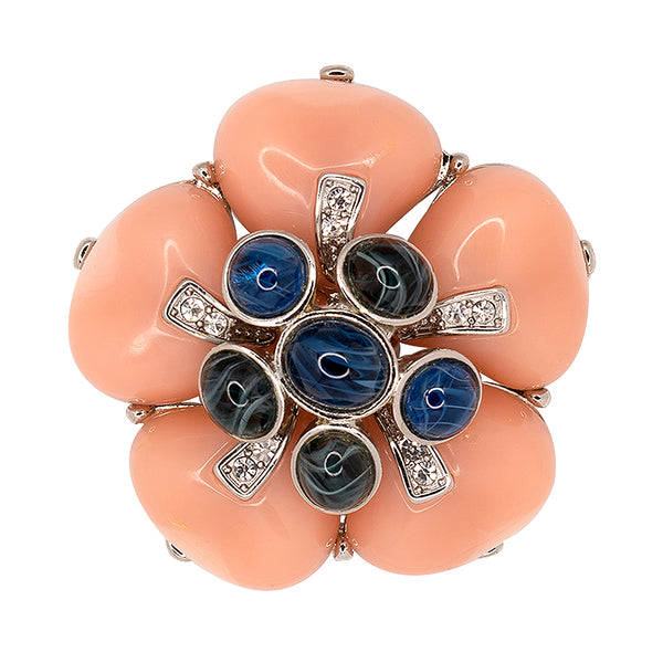 kenneth jay lane Flawed Montana Flower Pin