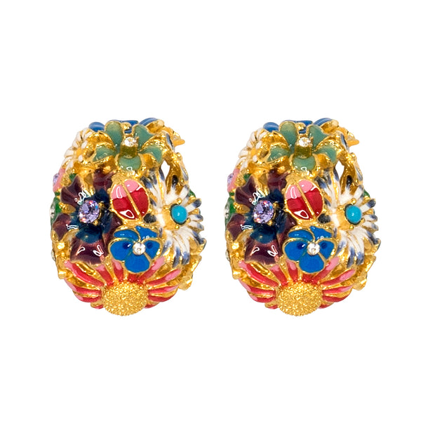 kenneth jay lane Flower Bug Clip-On Earrings