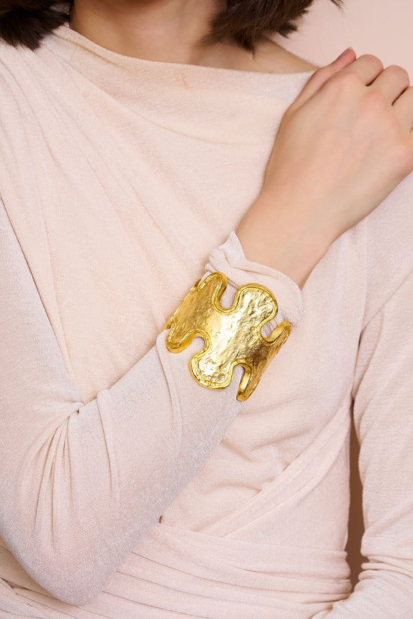 Kenneth Jay Lane Free Form Cuff Bracelet