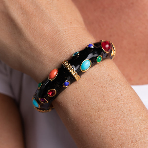 Kenneth Jay Lane Gemstone Bangle