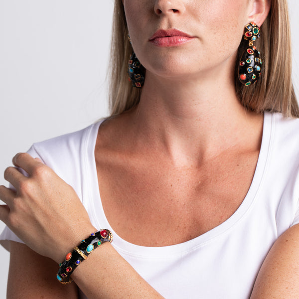 Kenneth Jay Lane Gemstone Bangle