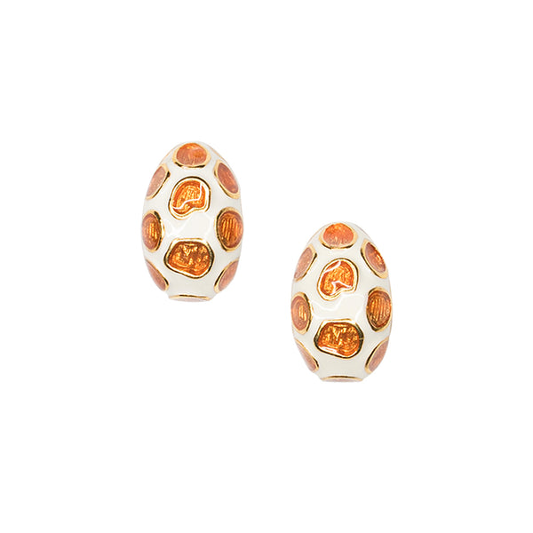 kenneth jay lane Giraffe Print Earrings