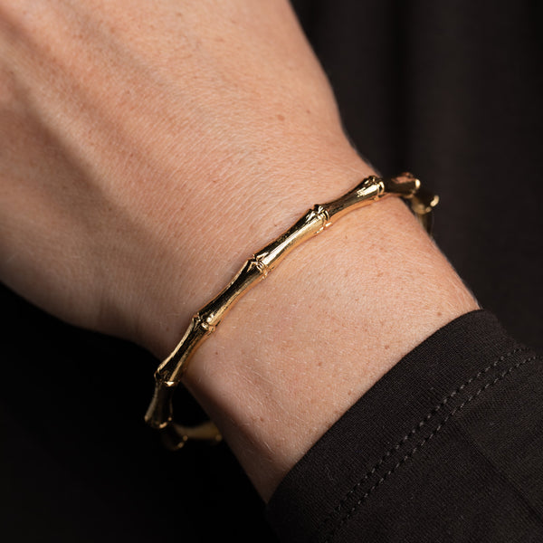 Kenneth Jay Lane Gold Bamboo Bangle
