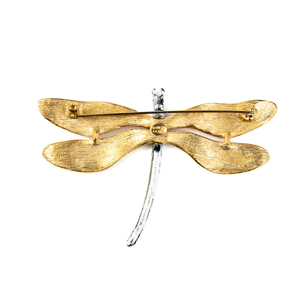 Kenneth Jay Lane Gold Dragonfly Pin