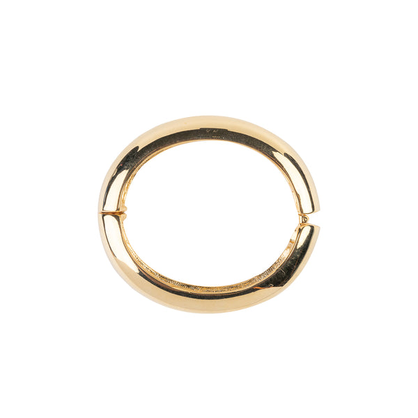Kenneth Jay Lane Gold Hinged Bracelet
