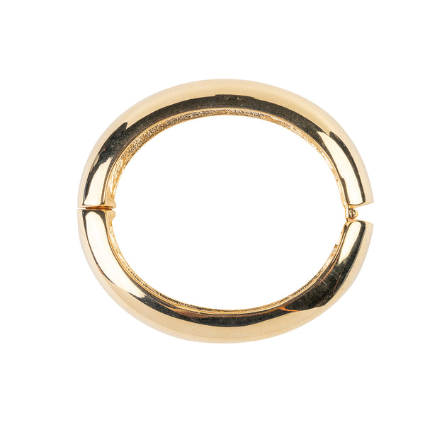 Kenneth Jay Lane Gold Hinged Bracelet