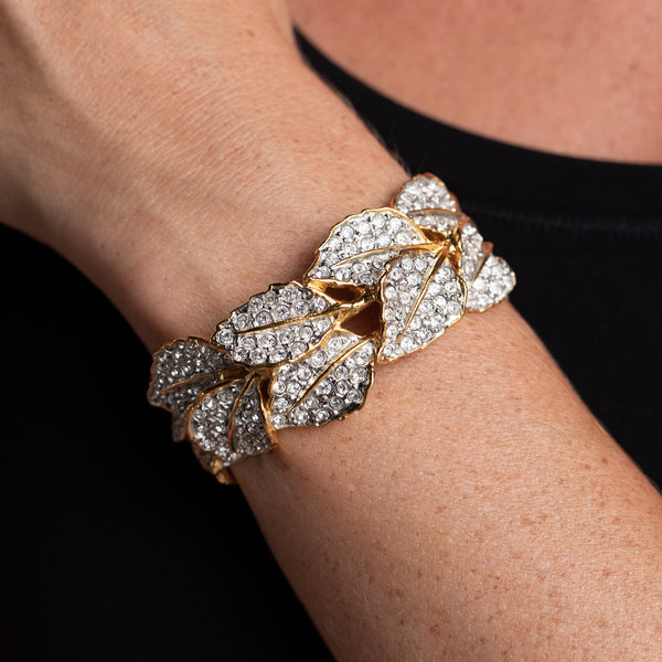 Kenneth Jay Lane Gold Leaves Bracelet
