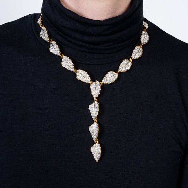 kenneth jay lane Gold Leaves Necklace