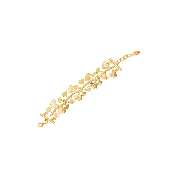 kenneth jay lane Gold Leaves & Vine Bracelet