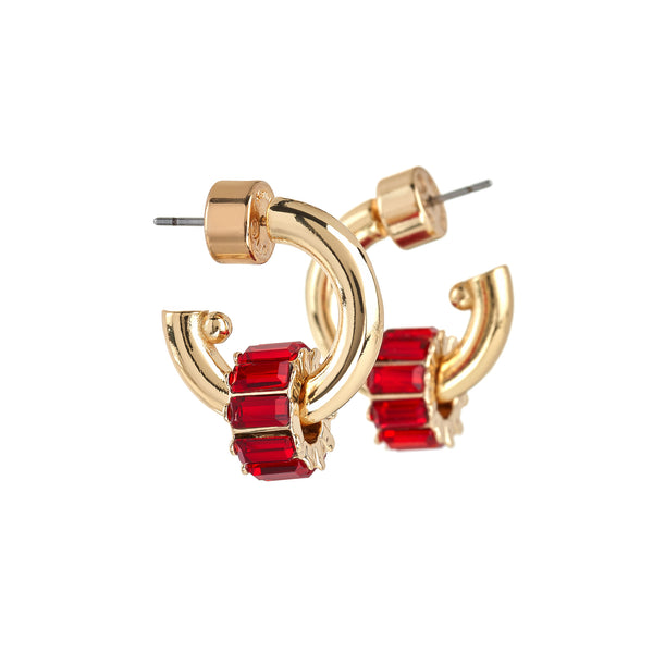 kenneth jay lane Gold Post Hoop Earrings