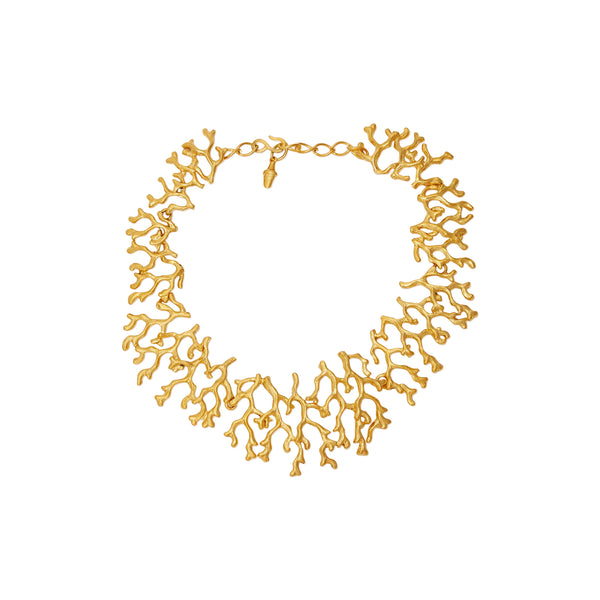 kenneth jay lane Gold Sea Branch Necklace