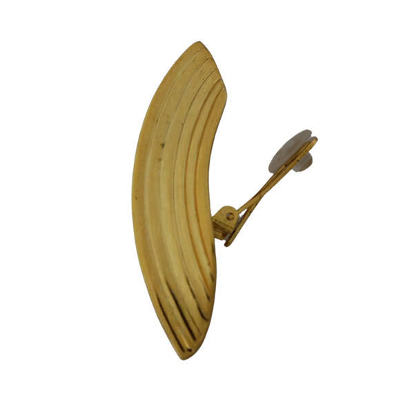 Kenneth Jay Lane Gold Texture Clip Earring