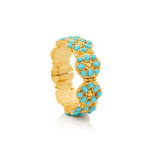 Kenneth Jay Lane Gold & Turquoise Bracelet