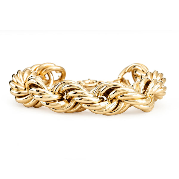 kenneth jay lane Gold Twist Chain Bracelet