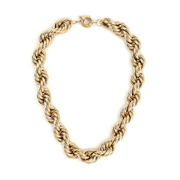 kenneth jay lane Gold Twist Chain Necklace