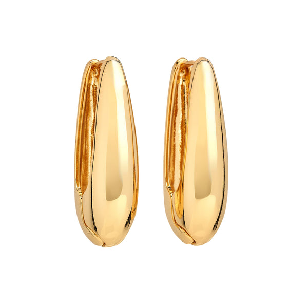 kenneth jay lane Gold "U" Pierced Earrings