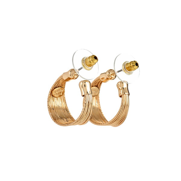 kenneth jay lane Gold Wired Hoop Earrings