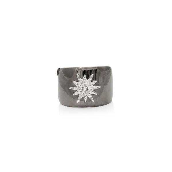 kenneth jay lane Gunmetal Starburst Cuff