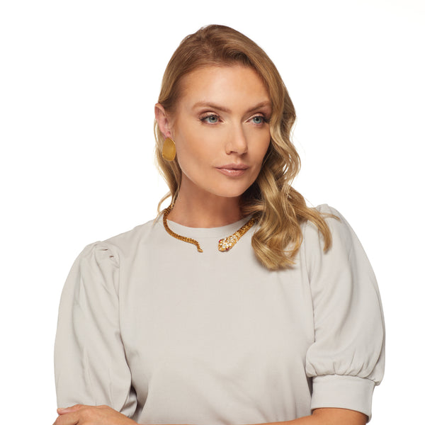 Kenneth Jay Lane Hammered Disc Clip Earrings