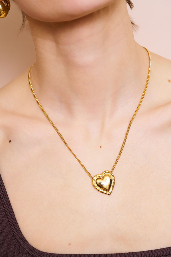 Kenneth Jay Lane Heart Pendant Necklace