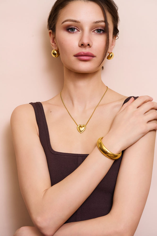 Kenneth Jay Lane Heart Pendant Necklace