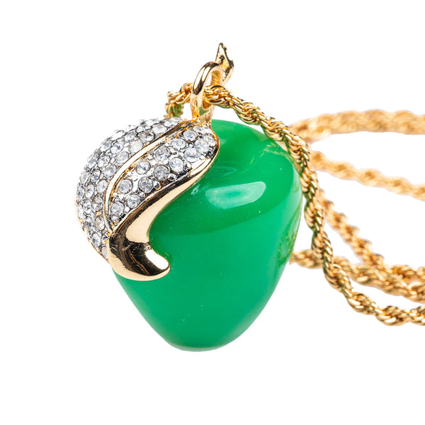 Kenneth Jay Lane Jade Apple Pendant