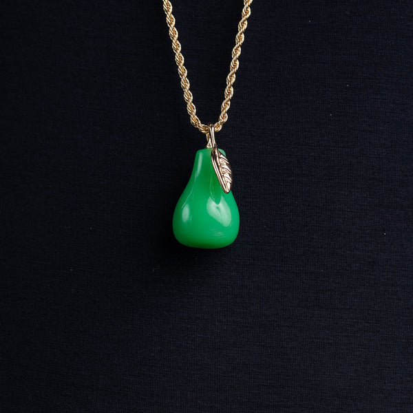 Kenneth Jay Lane Jade Pear Necklace