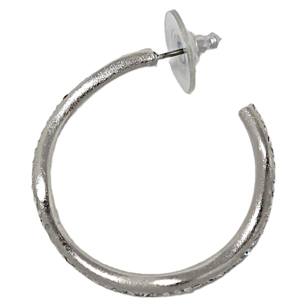 Kenneth Jay Lane Large Wavy Hoop Earring