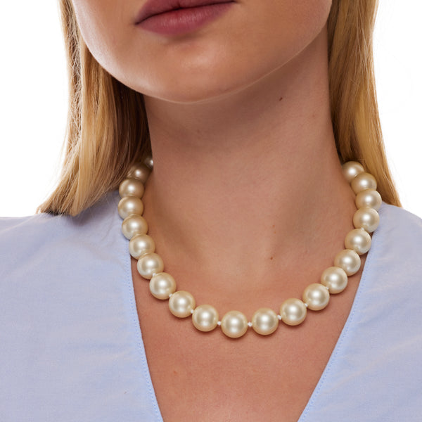 kenneth jay lane Light Cultura Pearl Necklace kenneth jay lane Light Cultura Pearl Necklace