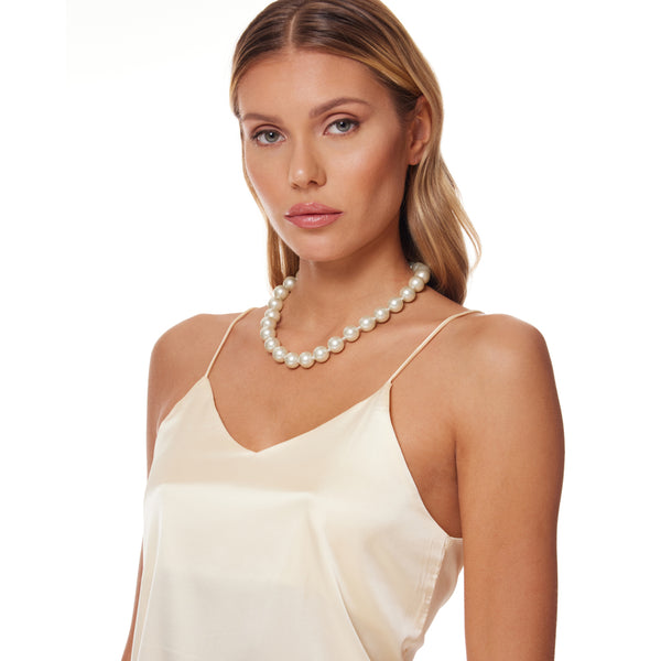 Kenneth Jay Lane Light Cultura Pearl Necklace