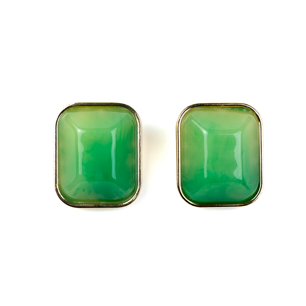 kenneth jay lane Light Ming Jade Clip On Earrings