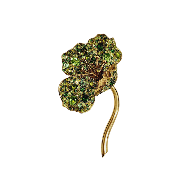 kenneth jay lane Long Stem Flower Pin