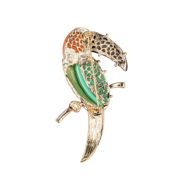 Kenneth Jay Lane Multi Color Toucan Pin