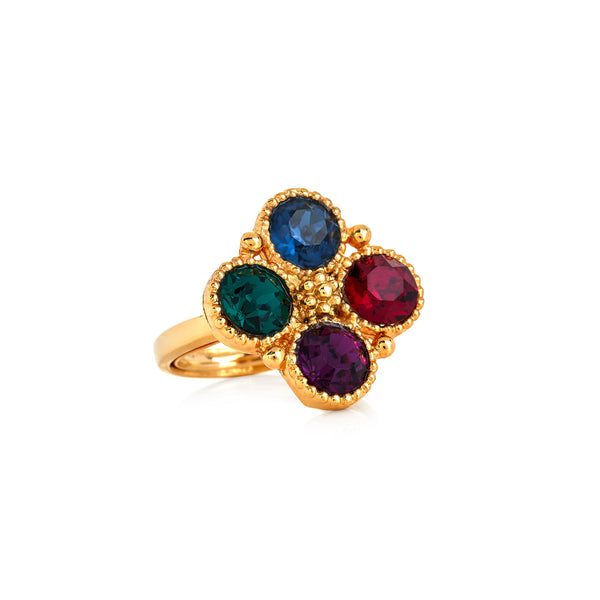 kenneth jay lane Multi-Dark Stone Gold Ring