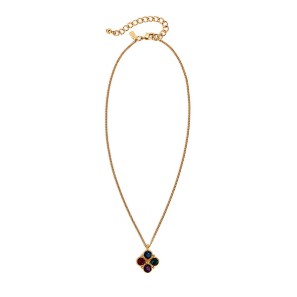 kenneth jay lane Multi-Dark Stone Necklace