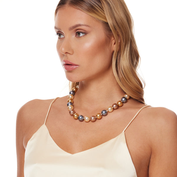 Kenneth Jay Lane Multicolored Pearls Necklace