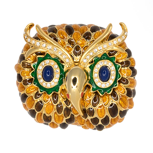 kenneth jay lane Owl Head Pin