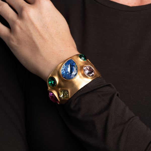 kenneth jay lane Pastel Gemstone Cuff