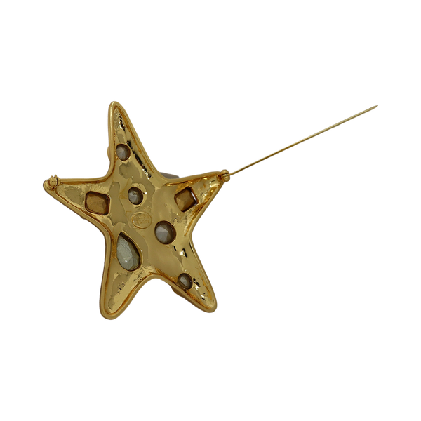 Kenneth Jay Lane Pastel Gemstone Starfish Pin