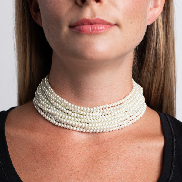 kenneth jay lane Pearl Choker Necklace