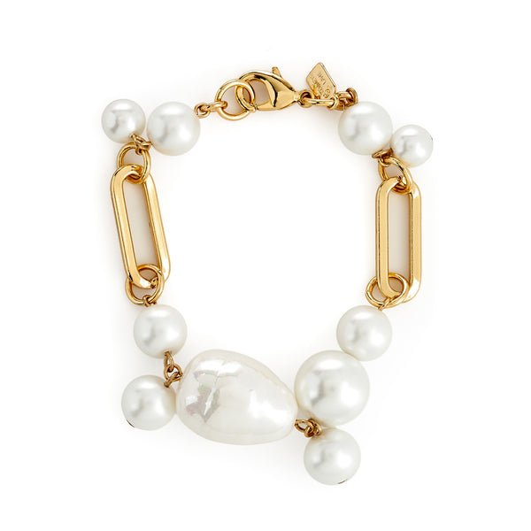 kenneth jay lane Pearl Cluster Bracelet