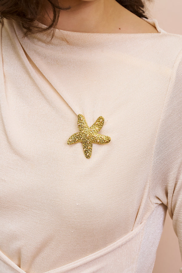 Kenneth Jay Lane Pearl Starfish Pin
