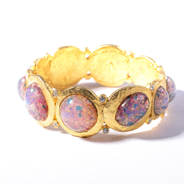 kenneth jay lane Pink Opal Cabochons Bracelet