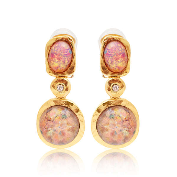 kenneth jay lane Pink Opal Drop Earrings
