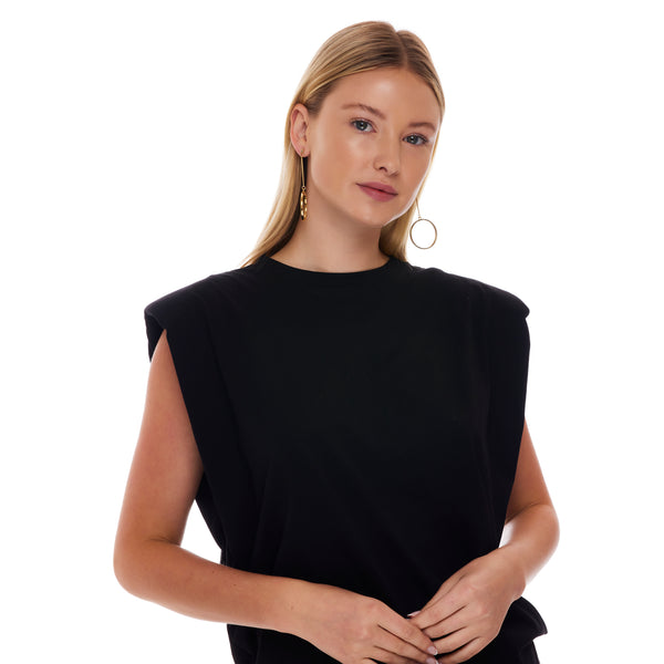 Kenneth Jay Lane Polished Gold Circle Drop Earring