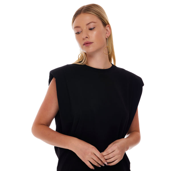 Kenneth Jay Lane Polished Gold Circle Drop Earring