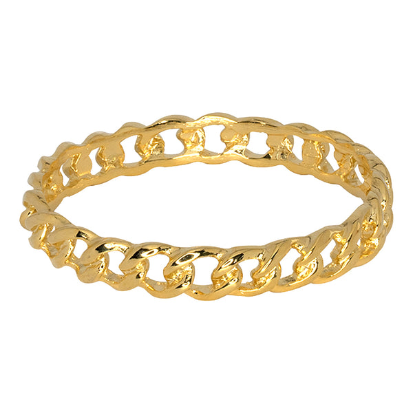 kenneth jay lane Polished Gold Link Bangle