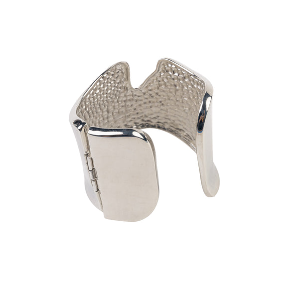 Kenneth Jay Lane Polished Silver V Cuff