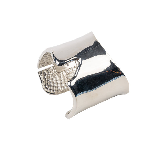 Kenneth Jay Lane Polished Silver V Cuff