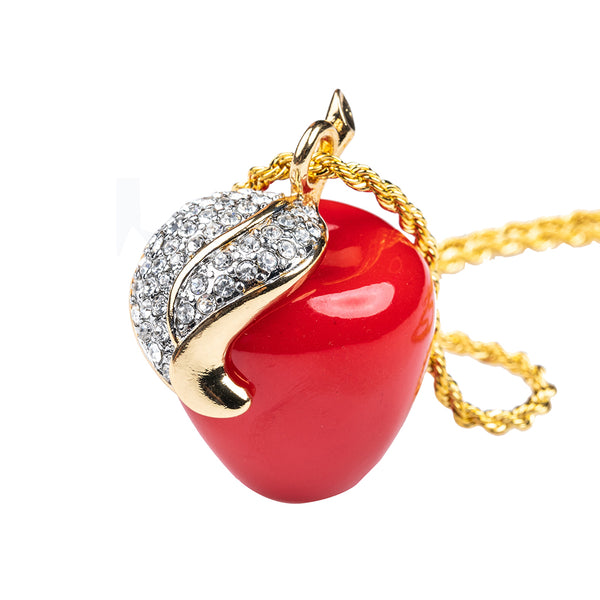 kenneth jay lane Red Apple Pendant
